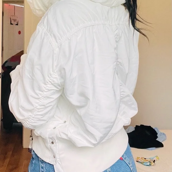 Athleta bomber jacket white - Picture 3 of 4
